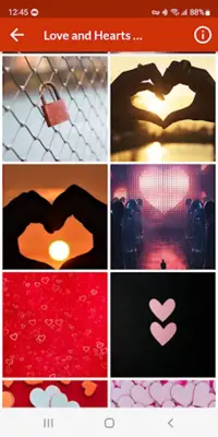 Love & Hearts Wallpapers android App screenshot 2